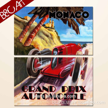 Popular decorative cartoon wall painting of car